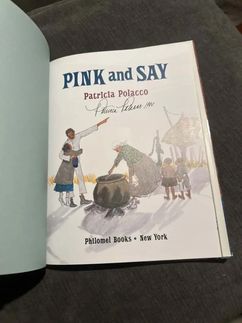 Pink and Say by Patricia Polacco Signed First Edition Hardcover